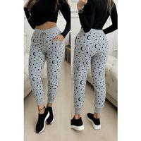 Kadın Yüksek Bel Bağcıklı Desenli Iki Iplik Pantolon