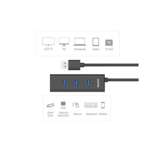 UNITEK 4 PORTS USB 3.0 HUB (Y-3089)