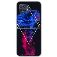 Oppo Reno 4 Lite Kılıf Kapak - Mekanik Duman 1 +Hayalet Ekran Yandan Gözükmez