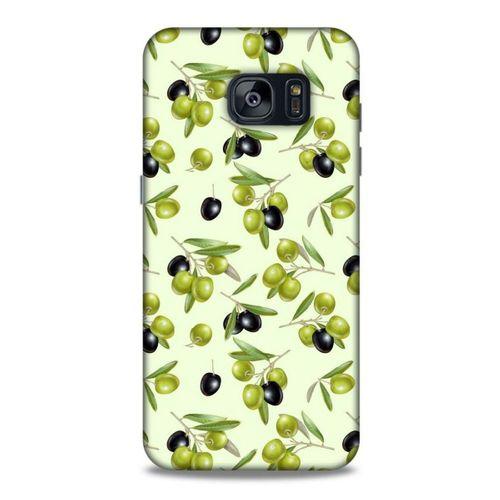 Frutix Zeytin 01 Samsung Galaxy S7 Edge Kılıf Desenli Silikon
