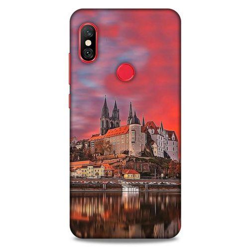 Xiaomi Redmi Note 6 Pro Kılıf Almanya (30) Silicone Case Nehir Şato