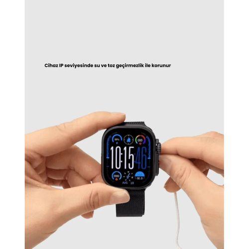 Amoled Ekran 49mm Ultra Tasarım 3 Kordonlu Akıllı Saat