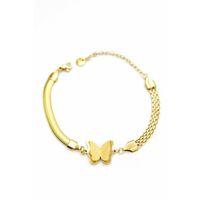 Kelebek Bileklik - Altın