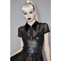 Çivi Detaylı Deri Bel Kemeri, Şık Kadın Elbise Kemeri, Kadın Korse Kemer - Brf1251