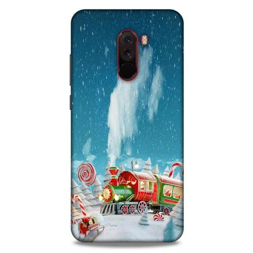 Xiaomi Pocophone F1 Kılıf Snowix (11) Tam Koruma Yeşil Kırmızı