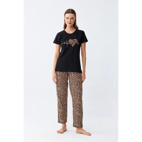 Kadın Penye Kısa Kol Pijama Takım 4128