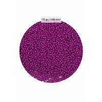 Fuşya Renk 4 mm Yaklaşık 1100 adet / 100 gram Cam Boncuk Oya Yazma Bileklik ve Kolye