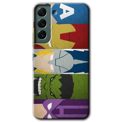 Samsung Galaxy S22 HD Baskılı Kılıf + 9D Tam Ekran Koruyucu - Avengers-1
