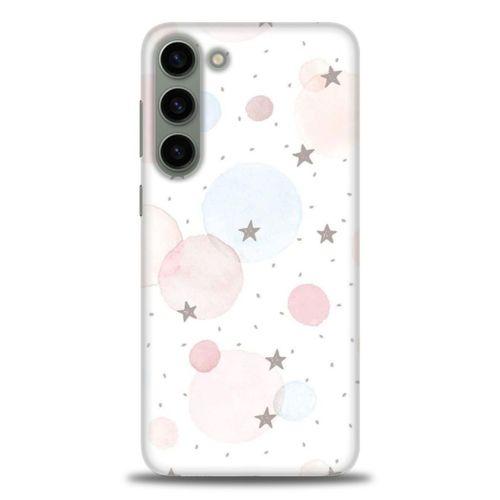 Samsung Galaxy S23 Kılıf HD Baskılı Kılıf - Yıldız Puantiye + Tam Ekran Koruyucu