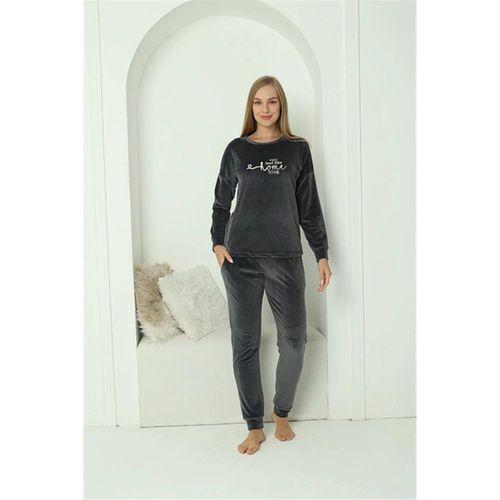 Kadın Kadife Füme Pijama Takım