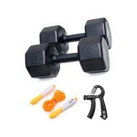 Ps Spor 6 Kg Dambıl X2 Adet 12 Kg Sayaçlı Ayarlanabilir El Yayı + Sayaçlı Atlama Ipi