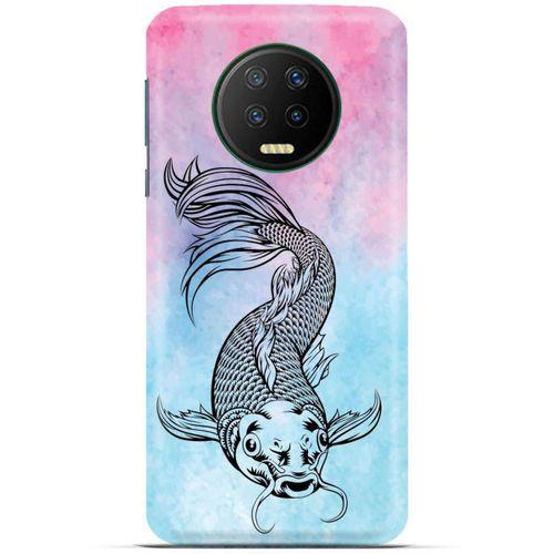 Lopard İnfinix Note 7 Uyumlu Kılıf Tattoo's (31) TPU Kılıf Balık Dövmesi