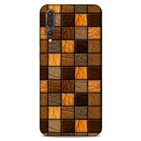 Huawei P20 Pro Kılıf Patchwork (32) Soft Silikon Kılıf Turuncu Kahve