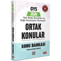 2024 GYS Tüm Kamu Kurumları için Ortak Konular Soru Bankası Data Yayınları