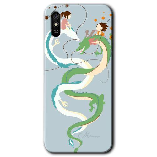 Redmi 9A Kılıf HD Desen Baskılı Arka Kapak - Snake Friendship + Kırılmaz Cam