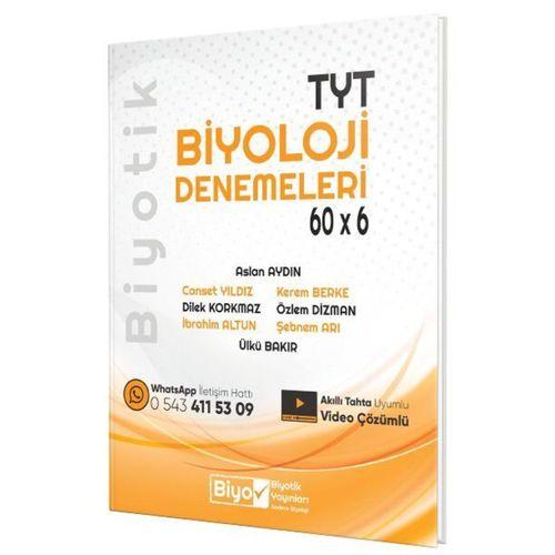 TYT Biyoloji Biyotik 60 x 6 Denemeleri Biyotik Yayınları