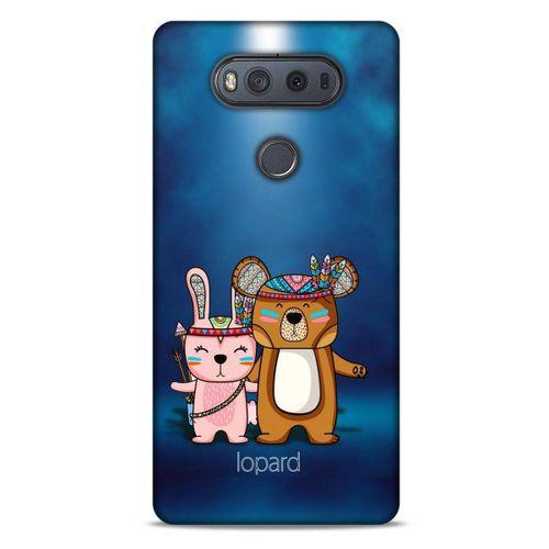 LG K61 Kılıf FunnyMaX (2) Kabı Lacivert Beyaz