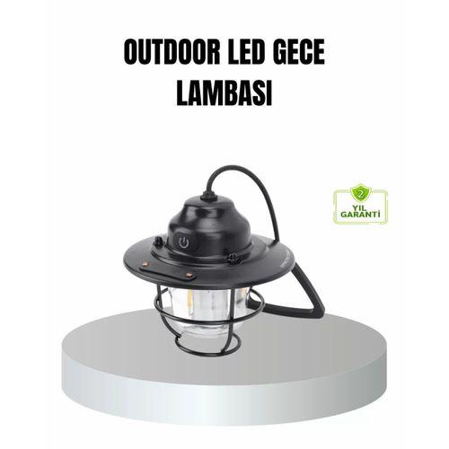 Retro Kamp Lambası Su Geçirmez Taşınabilir Gece Işığı Uzun Pil Ömürlü