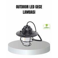 Retro Kamp Lambası Su Geçirmez Taşınabilir Gece Işığı Uzun Pil Ömürlü