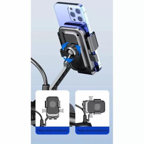 360° Dikiz Aynası Bisiklet Motosiklet Telefon Tutucu