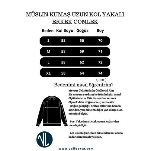 Nefes Alabilir Yarım Oversize Müslin Kumaş Uzun Kol Yakalı Erkek Gömlek - Siyah