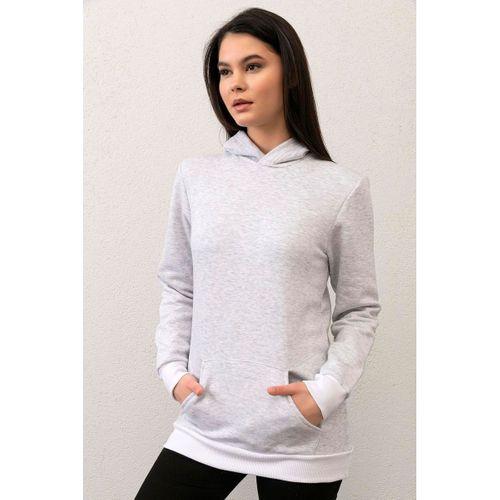 Unisex Kanguru Cepli Kapüşonlu Basic Sweatshirt