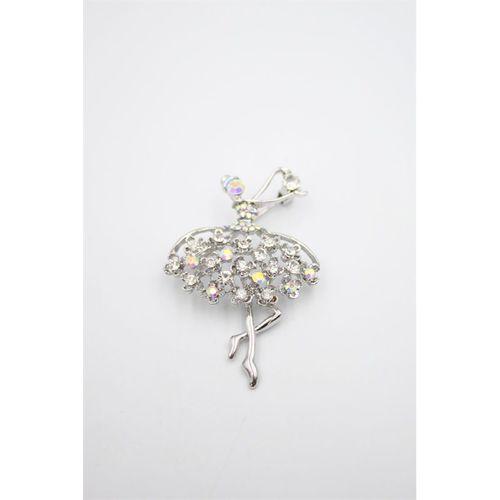 Balerin Broş - Gümüş