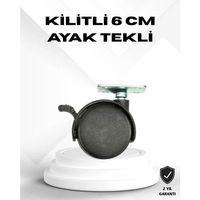 Kilitli 6 Cm Masa Ayağı Tekli Döner Tekerlek