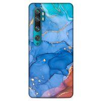 Xiaomi Mi Note 10 Uyumlu Kılıf Mavi Delisi (10) Full Koruma Kılıfı Mermer