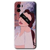 Vivo Y15s Kılıf HD Desen Baskılı Arka Kapak + Temperli Cam - Bad Girl