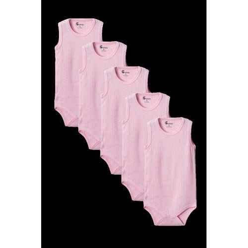 Pembe Askılı Body Zıbın 2-7 YAŞ Çocuklar İçin (5 ADET) Alttan Çıtçıtlı Özel Gereksinimli-D