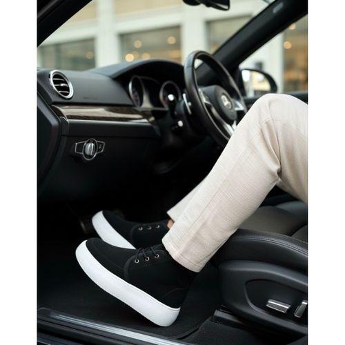 BA0550 İçi Kürklü Bağcıklı Siyah Erkek Tarz Spor Bot