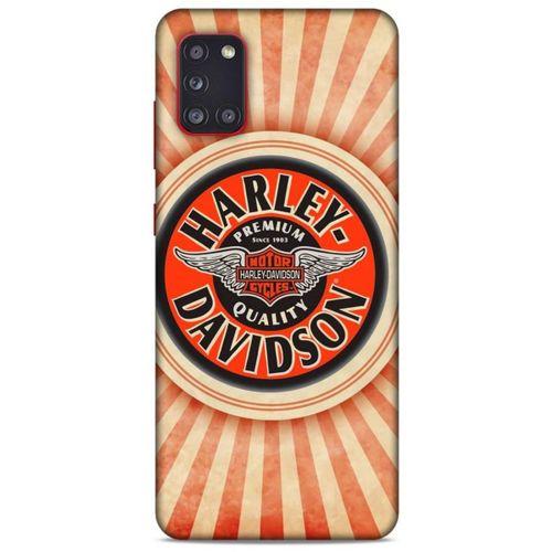 Samsung Galaxy A31 Uyumlu Kılıf Motorsiklet (43) Thin Fit Kılıf Harley