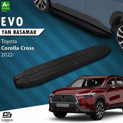 S-Dizayn Toyota Corolla Cross Evo Siyah Yan Basamak 183 Cm 2022 Üzeri