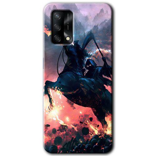 BeRa Aksesuar Oppo A54 Kılıf Baskılı Kapak - Bloodhorne +Tam Kaplayan Mat Seramik