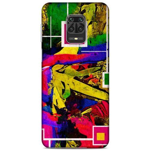 Lopard Xiaomi Redmi Note 9 Pro Uyumlu Kılıf Soyut Sanat (48) Desenli Bumper Kılıf