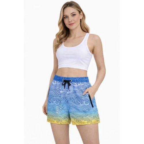 Deniz Şortu Fermuarlı Cepli File Astarlı Hızlı Kuruyan Premium - Çok Renkli