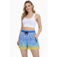 Deniz Şortu Fermuarlı Cepli File Astarlı Hızlı Kuruyan Premium - Çok Renkli