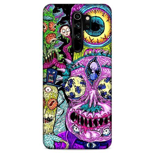 Xiaomi Redmi Note 8 Pro Uyumlu Kılıf Rick And Morty (47) Crystal Flex Kılıf Decoy Mortys