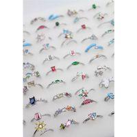 12'li Karışık Prenses Yüzük Seti - Gümüş