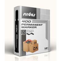 Sırdaş Permanent Marker 12'li Paket Siyah Kesik Uç 400