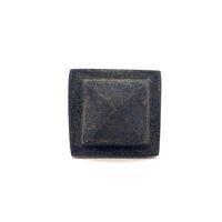 Antika Tarz Dekoratif Pirinç Flanşlı Piramit Kabara - 29 Mm, Oksit