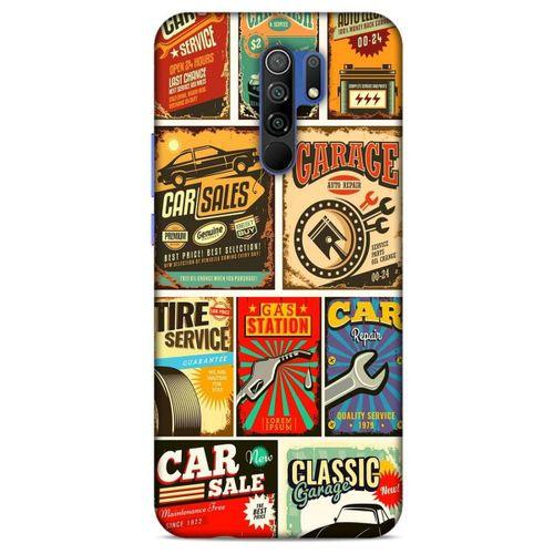 Retro (19) Desen Kılıfları Renkli Xiaomi Redmi 9 Kılıf