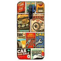 Retro (19) Desen Kılıfları Renkli Xiaomi Redmi 9 Kılıf