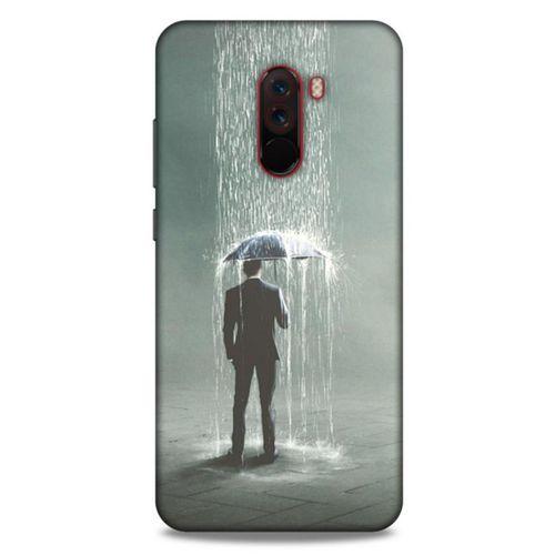 Xiaomi Pocophone F1 Kılıf Depresyon (49) Ultra Silikon Kılıf Sarı Yeşil