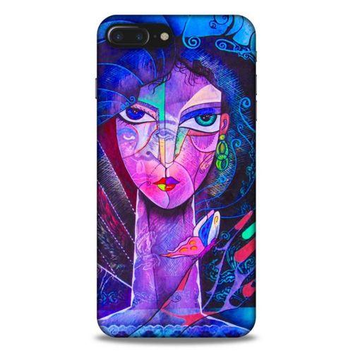 Lopard Apple Iphone 8 Plus Uyumlu Kılıf Sürreal Yüzler ♀ (47) Crystal Flex Kılıf Baskılı