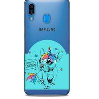 Zoologix (24) Samsung Galaxy M10 Şeffaf Kılıf Silikon Desenli