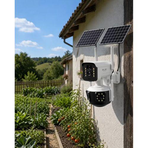 Güneş Enerjili Arıcı Kamerası 4g Sım Kartlı 9mp Üç Lens Yayla Güvenlik Kamerası 2 Yıl Garantili