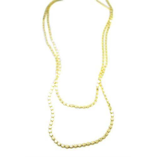 Ezme Zincir Kolye - 90cm - Altın