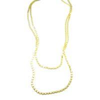 Ezme Zincir Kolye - 90cm - Altın